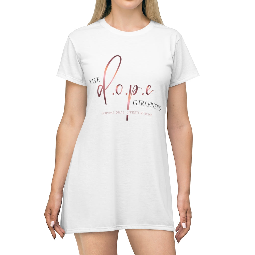 The D.O.P.E. Girlfriend - All Over Print T-Shirt Dress